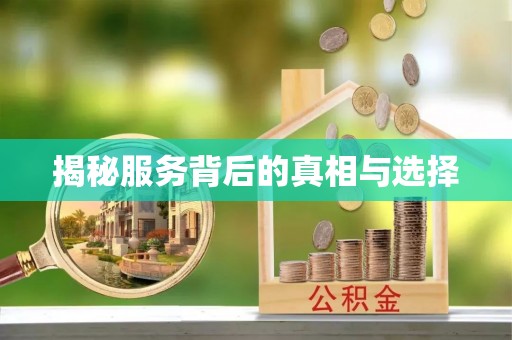 丰城揭秘服务背后的真相与选择