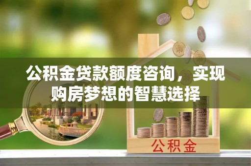 丰城公积金贷款额度咨询，实现购房梦想的智慧选择