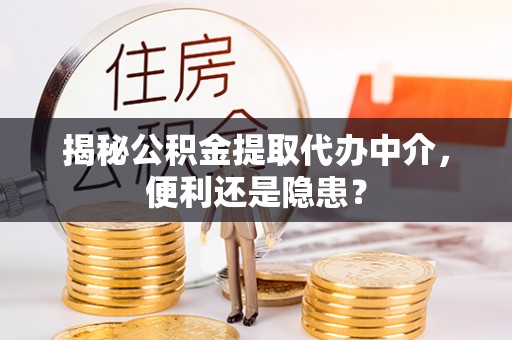 丰城揭秘公积金提取代办中介，便利还是隐患？