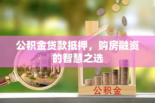 丰城公积金贷款抵押，购房融资的智慧之选