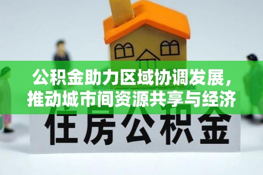 丰城公积金助力区域协调发展，推动城市间资源共享与经济均衡发展