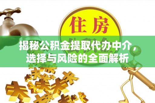 丰城揭秘公积金提取代办中介，选择与风险的全面解析