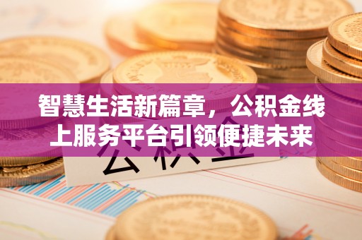 丰城智慧生活新篇章，公积金线上服务平台引领便捷未来