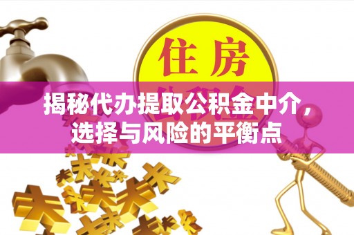 丰城揭秘代办提取公积金中介，选择与风险的平衡点