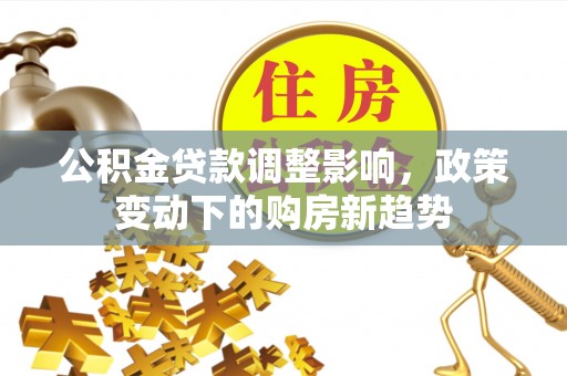 丰城公积金贷款调整影响，政策变动下的购房新趋势