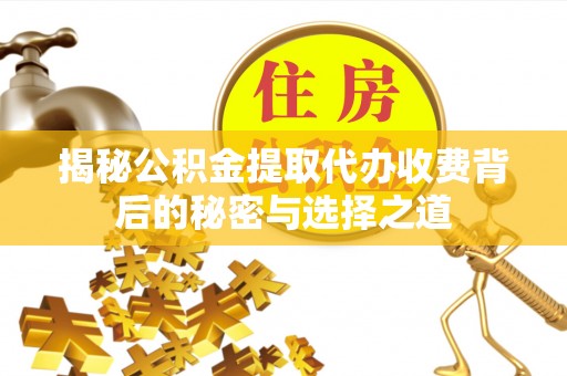 丰城揭秘公积金提取代办收费背后的秘密与选择之道