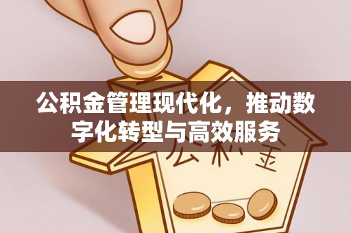 丰城公积金管理现代化，推动数字化转型与高效服务