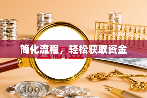 丰城简化流程，轻松获取资金