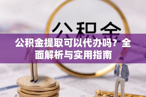 丰城公积金提取可以代办吗？全面解析与实用指南