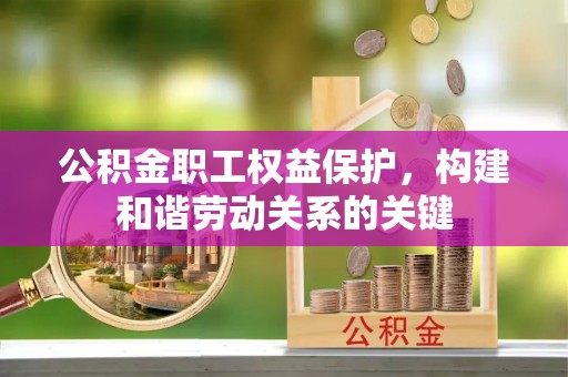 丰城公积金职工权益保护，构建和谐劳动关系的关键