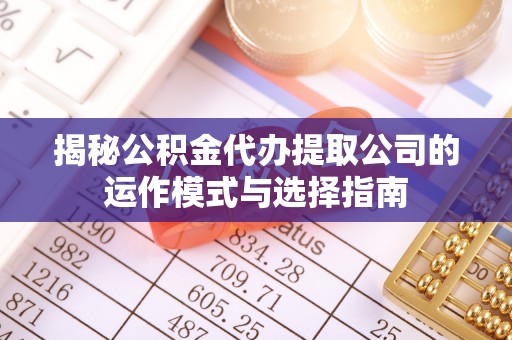 丰城揭秘公积金代办提取公司的运作模式与选择指南